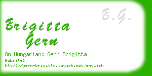 brigitta gern business card